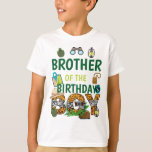 Oerwoud Safari Brother van de Birthday Boy T-shirt<br><div class="desc">Viel uw verjaardag met dit speciale T-shirt,  gepersonaliseerd ontwerp</div>