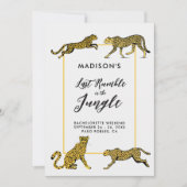 Oerwoud Safari Cheetah Bachelorette Party Route Kaart (Voorkant)