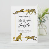 Oerwoud Safari Cheetah Bachelorette Party Route Kaart (Staand voorkant)