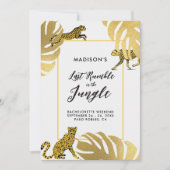 Oerwoud Safari Cheetah Gold Bachelorette Routebesc Kaart (Voorkant)