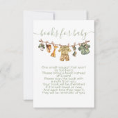 Oerwoud Safari Clothesline Breng een boek Kaart (Voorkant)