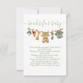 Oerwoud Safari Clothesline Breng een boek Kaart