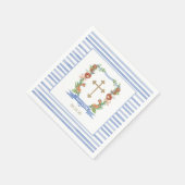 Oerwoud Safari Crest Boy Baptism Napkins Servet (Hoek)