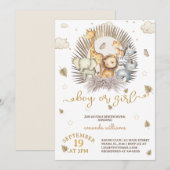 Oerwoud Safari Dier Geslacht onthullen Kaart (Voorkant / Achterkant)