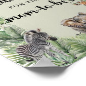 Oerwoud Safari Dieren Advies voor de aanstaande mo Poster (Hoek)