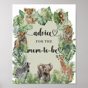 Oerwoud Safari Dieren Advies voor de aanstaande mo Poster