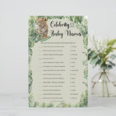 Oerwoud Safari Dieren Beroemdheid Baby Namen spel (Staand voorkant)