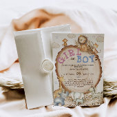 Oerwoud safari dieren boho gender onthullen kaart