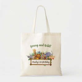 Oerwoud Safari Dieren Bos Kinderen Verjaardag Tote Bag