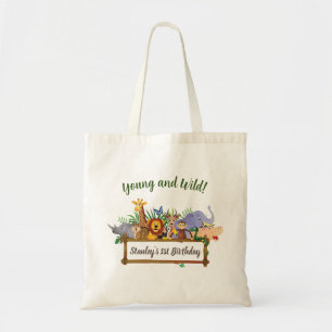 Oerwoud Safari Dieren Bos Kinderen Verjaardag Tote Bag