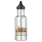 Oerwoud Safari Dieren Bos Waterverf Waterfles (Links)