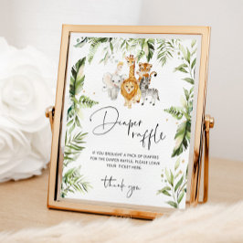 Oerwoud safari dieren diapluiraf poster