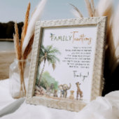 Oerwoud Safari Dieren Familietradities Teken Poster