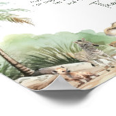 Oerwoud Safari Dieren Familietradities Teken Poster (Hoek)