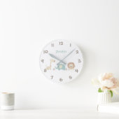 Oerwoud Safari Dieren Kinder Nursery Wall Clock Ronde Klok (Huis)