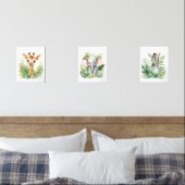 Oerwoud Safari Dieren Kwekerij Wall Art Sets van 3 (Slaapkamer)
