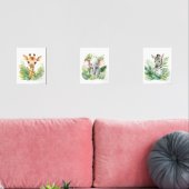 Oerwoud Safari Dieren Kwekerij Wall Art Sets van 3 (Woonkamer)