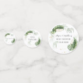 Oerwoud Safari Dieren Natuur Jongen Baby shower Confetti (Voorkanten)