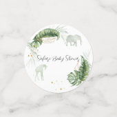Oerwoud Safari Dieren Natuur Jongen Baby shower Confetti (Kleine voorkant)