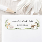 Oerwoud Safari Dieren Neutraal rijden op Baby show Etiket (Insitu)