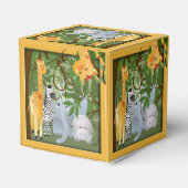 Oerwoud Safari Dieren Party Favor Box Bedankdoosjes (Achterkant)