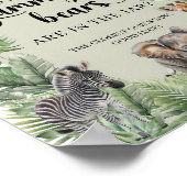 Oerwoud Safari Dieren raden hoeveel gummy Beren Poster (Hoek)