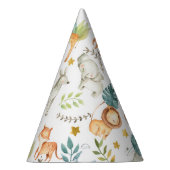 Oerwoud safari dieren schattige peuterjarige verja feesthoedjes (Rechts)