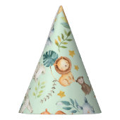 Oerwoud safari dieren schattige peuterjarige verja feesthoedjes (Links)