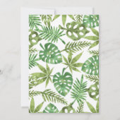 Oerwoud Safari Dieren Verjaardagsfeestuitnodiging Kaart (Achterkant)