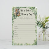 Oerwoud Safari Dieren Wat zei mama spel (Staand voorkant)