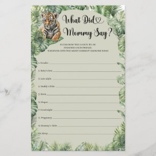 Oerwoud Safari Dieren Wat zei mama spel