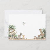 Oerwoud Safari Dieren Woorden van Wijsheid Kaart (Achterkant)