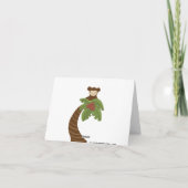 Oerwoud Safari Dierenneutraal Baby shower Bedankkaart (Achterkant)