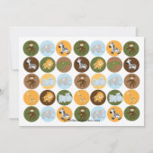 Oerwoud Safari Dierneutraal Baby shower Kaart (Achterkant)