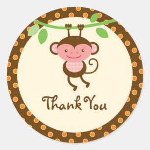 Oerwoud Safari Favor Sticker