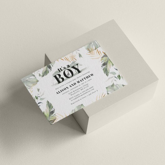 Oerwoud Safari Forest Animal Budget Baby shower Notitiekaartje