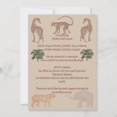  Oerwoud Safari Geboorte Aankondiging (Voorkant)