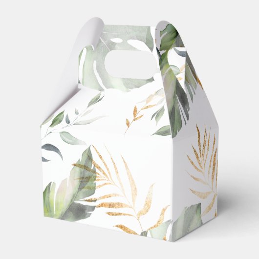 Oerwoud Safari Giraffe Baby shower Bedankdoosjes (Achterkant)