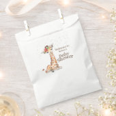 Oerwoud Safari Giraffe Baby shower Bedankzakje (Geknipt)