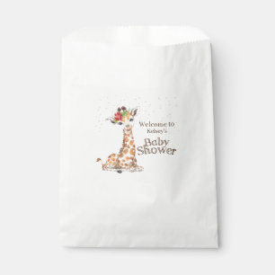 Oerwoud Safari Giraffe Baby shower Bedankzakje