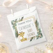 Oerwoud Safari Giraffe Baby shower Dank u Bedankzakje (Geknipt)