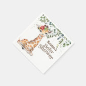 Oerwoud Safari Giraffe Baby shower Servet (Hoek)