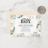 Oerwoud Safari Giraffe Baby shower Uitnodiging (Voorkant / Achterkant in situ)