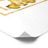 Oerwoud Safari Giraffe Baby shower Welkom Poster (Hoek)