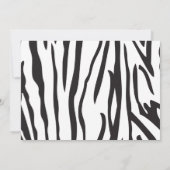 Oerwoud Safari Giraffe Birthday Party Invitation Kaart (Achterkant)