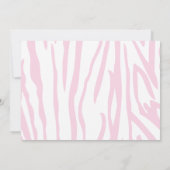 Oerwoud Safari Giraffe Birthday Party Invitation Kaart (Achterkant)