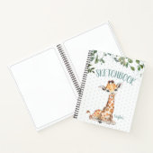 Oerwoud Safari Giraffe Gepersonaliseerd handboek Notitieboek (Binnen)