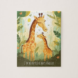 Oerwoud Safari Giraffe Legpuzzel