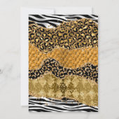 Oerwoud Safari Glitter Agate 21st Birthday Kaart (Achterkant)