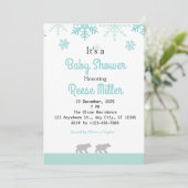 Oerwoud Safari Greenery Baby shower Kaart (Staand voorkant)